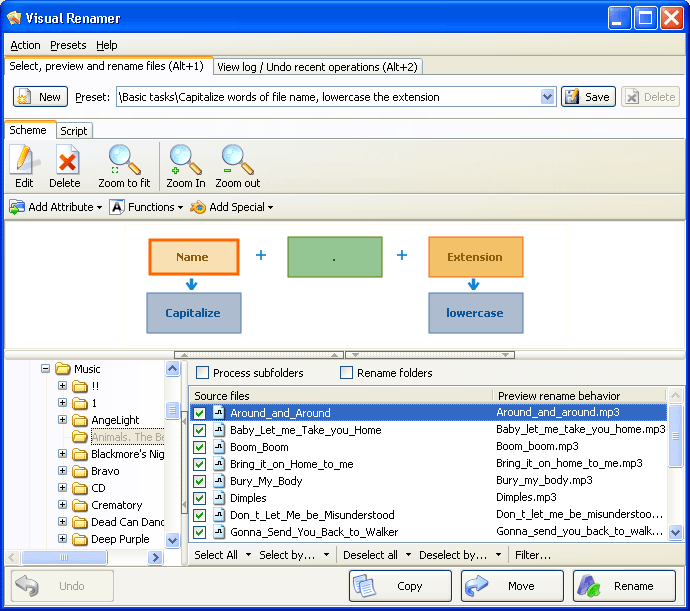 Visual Renamer Screenshot